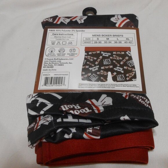 NEW Tootsie Roll Men's sz L 36-38 Boxer Brief Shorts Underwear stocking stuffer - Picture 5 of 9